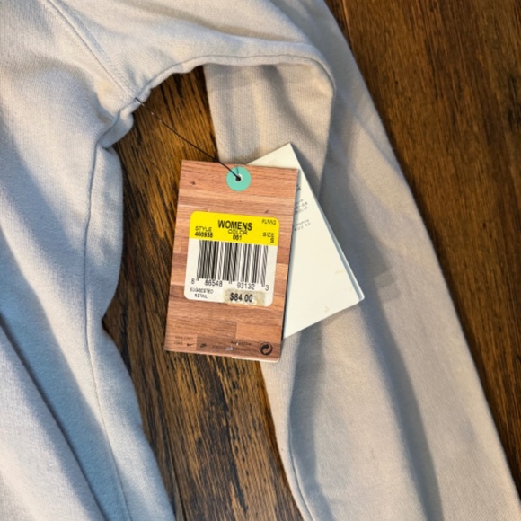 NEW NWT NIKE Cream Long Sleeve Full Zip Hooded Sweatshirt Size Small LA Track an - Picture 3 of 3